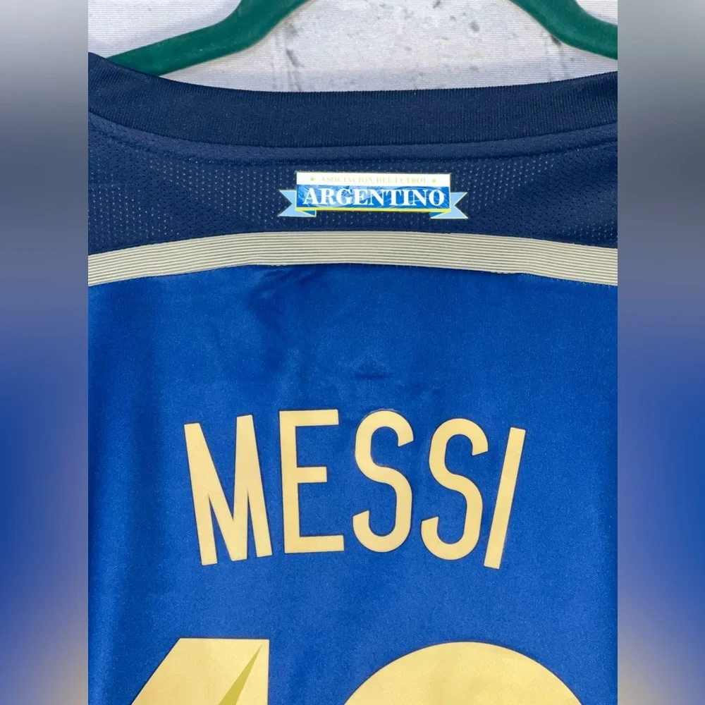 Messi‎ Argentina 2014 WORLD CUP FINAL Away Soccer Jersey - NWT ⚽️🔥 - Picture 3 of 6